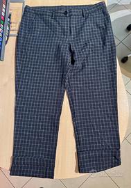 Pantaloni a quadri Benetton, nero, taglia 44