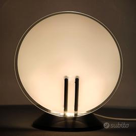 Bruno gecchelin oluce attr Lampada da tavolo vetro