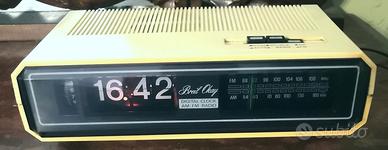 radio sveglia a cartellini BREIL OKAY, anni '70, f