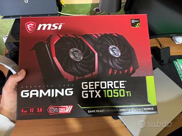 SCATOLA BOX MSI GeForce GTX 1050ti Gaming