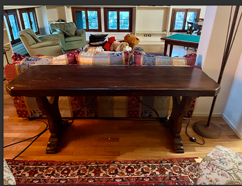 RAFFINATOtavoloCONSOLLElegnoPRIMI900perCHALETbaita