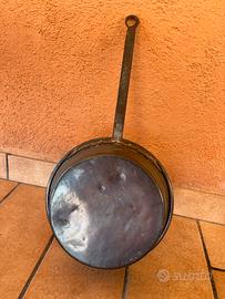 Padella vintage in rame/metallo