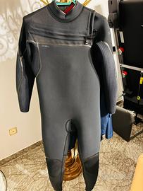 Men hyperfreak fire 4/3MM+ chest zip full wets