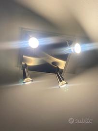 Plafoniera/spot da soffitto a 4 faretti orient