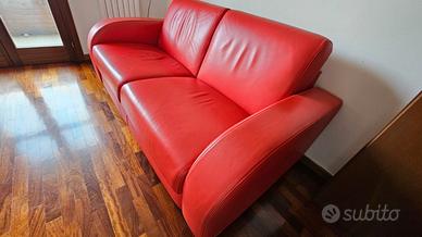 Divano Letto Due Posti Nicoletti in vera pelle