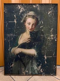 Quadro stampa su tela Blanc Mariclò