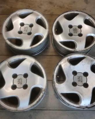 4 cerchi in lega originali Peugeot speedline