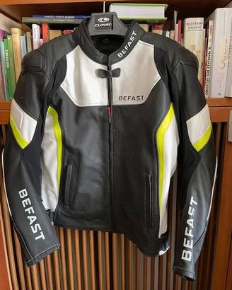Giacca moto pelle racing Befast INTERLAGOS