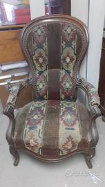 Poltrona ‘800 stile Luigi Filippo