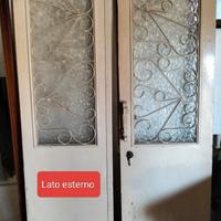 2 Portoncini vintage anni 70 da interno.