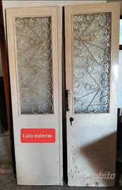 2 Portoncini vintage anni 70 da interno.