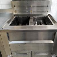Friggitrice gas 2 vasche 20+20lt