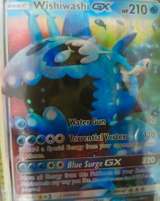 carta pokemon wishiwashi GX