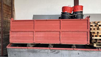 Cassone rimorchio agricolo 360x160 h100 pianale