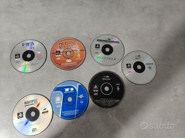 Lotto 6 giochi ps1 + 1 demo disk