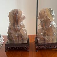 Statue chimere fluorite cinsei antiche