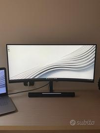 Schermo curvo 34” Huawei Mateview con Soundbar