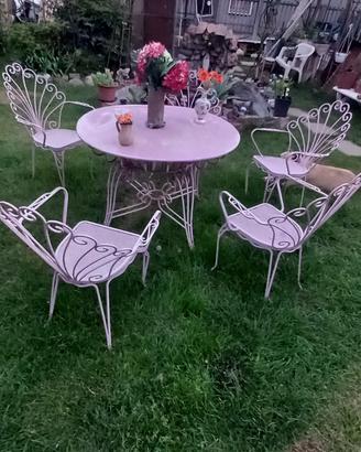 arredo giardino in ferro battuto 