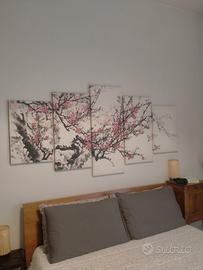 Quadro a pannelli ciliegio giapponese