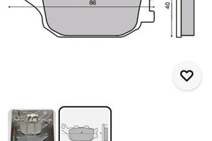 pastiglie freno post. Honda cbr 600f
