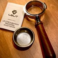 LELIT Portafiltro Manico Legno di Noce PLA580W