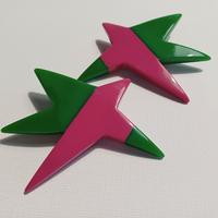 Orecchini vintage a clip in bachelite