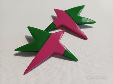 Orecchini vintage a clip in bachelite