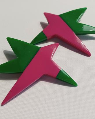 Orecchini vintage a clip in bachelite