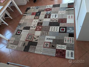 Tappeto Shiraz Patchwork 200x200 cm