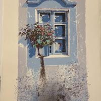 Disegno di finestra con fiori di Luciano Spessot