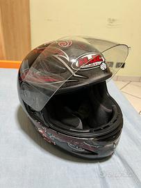 Casco HJC usato – rosso/nero