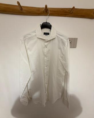 Camicia elegante Henry Smith Slim–Bianca taglia 41