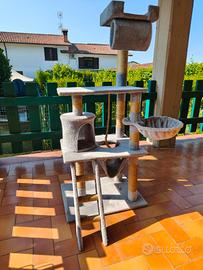 cuccia gatto 4 livelli con tiragraffi 