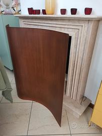 paravento caminetto stufe corte curvo
