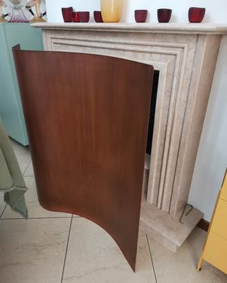 paravento caminetto stufe corte curvo
