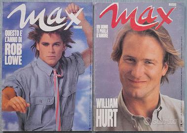 Max Rivista Rob Lowe + William Hurt + Dellera