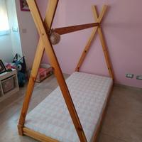 Letto Montessori a Tenda + Materasso