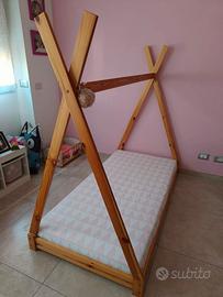 Letto Montessori a Tenda + Materasso