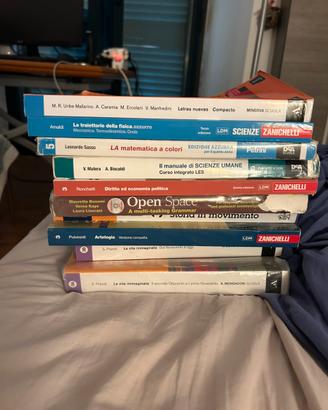 Lotto 9 Libri Scolastici Superiori scienze umane