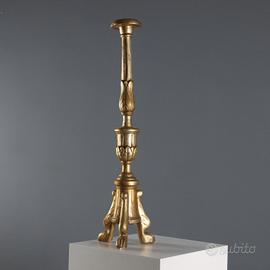 Torciere in Legno Intagliato e Dorato - '800