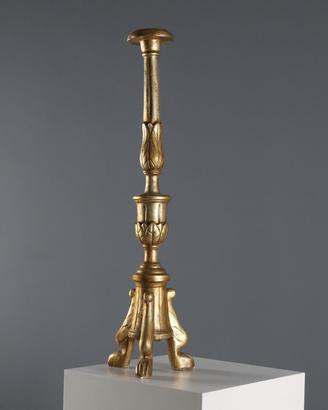 Torciere in Legno Intagliato e Dorato - '800