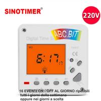 Temporizzatore orologio giornaliero setimanale