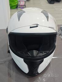 Casco integrale moto bianco con visiera – ottime c