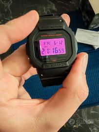 casio g shock display negativo rosso 