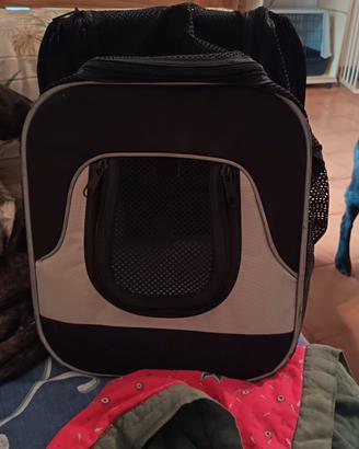 trasportino a tracolla per cani piccoli 