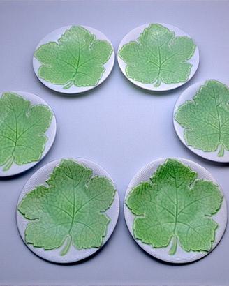 6 Piatti Galvani Design Angelo Simonetto Foglia