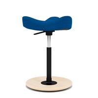 Sgabello Varier Move naturale/tessuto nero o  blu