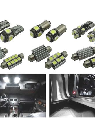 KIT 14 LAMPADE LED INTERNE PER MERCEDES CLASSE C C