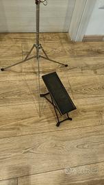 Leggio spartiti e poggia piedi chitarra 