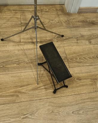 Leggio spartiti e poggia piedi chitarra 